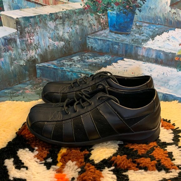 Like New! Aetrex Women's E730 "Eliza" Leather/Suede Casual Lace Up Shoe 7 Wide - Picture 12 of 12